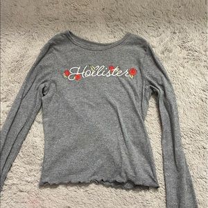 Gray never worn hollister top